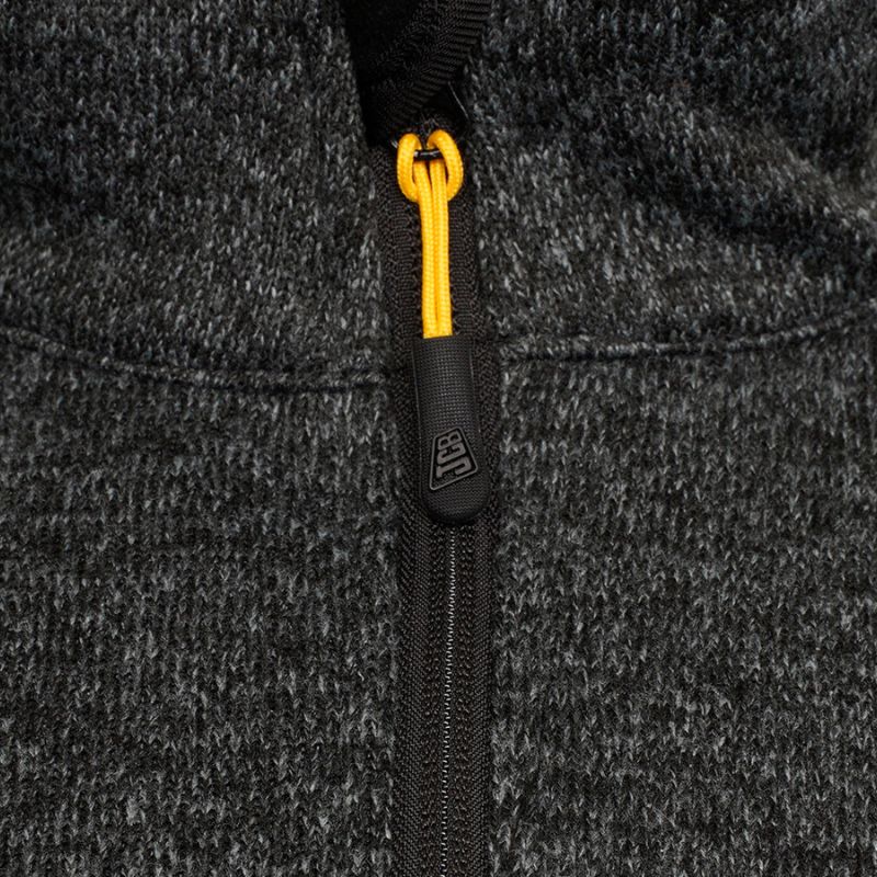JCB TRADE ELMHURST II GREY QUARTER ZIP KNITTED JUMPER (6)