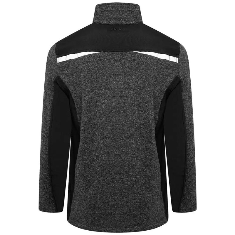 JCB TRADE ELMHURST II GREY QUARTER ZIP KNITTED JUMPER (5)